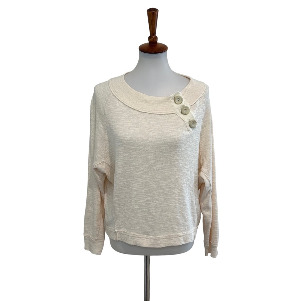 We The Free Don’t Forget Me Sweater Top Cream White Size Small